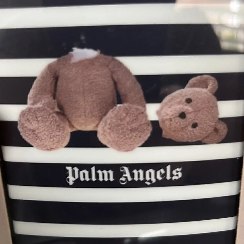 NWT - PALM ANGELS STRIPED BEAR PRINTED IPHONE 12 CASE